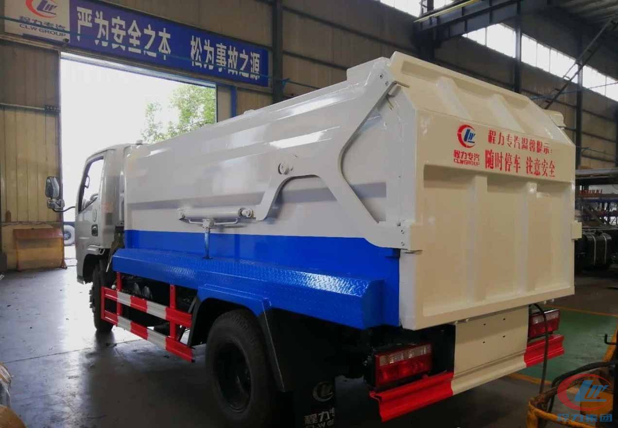 東風(fēng)多利卡掛桶式垃圾車(chē)